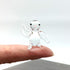 Sansukjai Rare Penguin Tiny Micro Crystal Figurines Hand Blown Clear Glass Art Bird Animals Collectible Gift Home Decor (N)