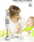 Immersion Stick Hand Blender with Stainless Steel Blades, Powerful Electric Ice Crushing 6-Speed Control Handheld Food Mixer, Purees, Smoothies, Shakes, Sauces & Soups