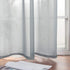MIULEE 2 Panels Solid Color Dark Grey Sheer Curtains Elegant Grommet Window Voile Panels/Drapes/Treatment for Bedroom Living Room (54X84 Inch)