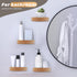 Small Floating Shelf for Wall, 4 Inch Wood Wall Shelves Display Ledges for Small Round Plant Wall Shelf Compact Style Decor Mini Hanging Display Shelves for Bathroom Livingroom Bedroom, Set of 4