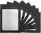 STUs 100 Pack Mylar Bags - 5.5 x 7.9 Inch Resealable Smell Proof Bags with Clear Window Foil Pouch Bag Flat Bag Matte Black