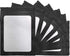 STUs 100 Pack Mylar Bags - 5.5 x 7.9 Inch Resealable Smell Proof Bags with Clear Window Foil Pouch Bag Flat Bag Matte Black