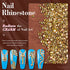 3600pcs Metal Sunlight/Gold Round Rhinestones 1.8-4mm Flatback for Manicure, 6 Multi Sizes Nail Art Shine Crystal Gem Diamond Bling Set with Tweezer and Pickup Pencil