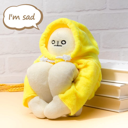16 Inch Banana Doll Plush Stuffed Man Toy with Magnet, Funny Changeable Pillow Stress Release Hugs Toys Christmas Birthday Gifts for Kids Boys Girls