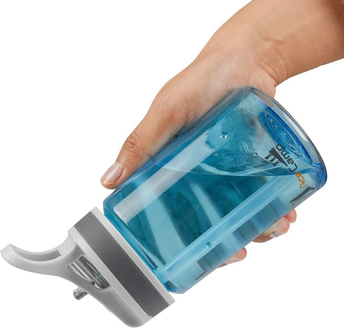 AceCamp Kids Water Bottle,Eastman Tritan Kids Water Bottle for School BPA Free Sports Water Bottle 12 Oz Portable Kids Water Bottle with Straw,2PK Set (kids, blue+blue)
