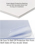Poster Palooza 7x7 Contemporary White Wood Picture Square Frame - Picture Frame Includes UV Acrylic, Foam Board Backing, & Hanging Hardware!