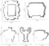 6 PCS Friends TV Show Frame Cookie Cutters Set Door Turkey Lobster Sofa Coffee Cup Central Perk Stainless Steel Cookie Molds