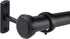 Curtain Rods 72 to 144-1" Curtain Rod with Cap, Curtain Rod for Windows 66 to 120, Hanging Curtain Rod&Wall Mount with Brackets, Outdoor Curtain Rod, Curtain Rods for Windows 72 to 144-Inch: Black