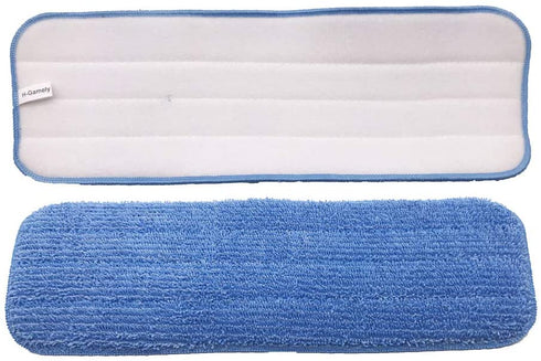 Set of 8 Microfiber Spray Mop Replacement Heads for Wet/Dry Mops Reusable Replacement Refills Fits for Floor Care System - Blue