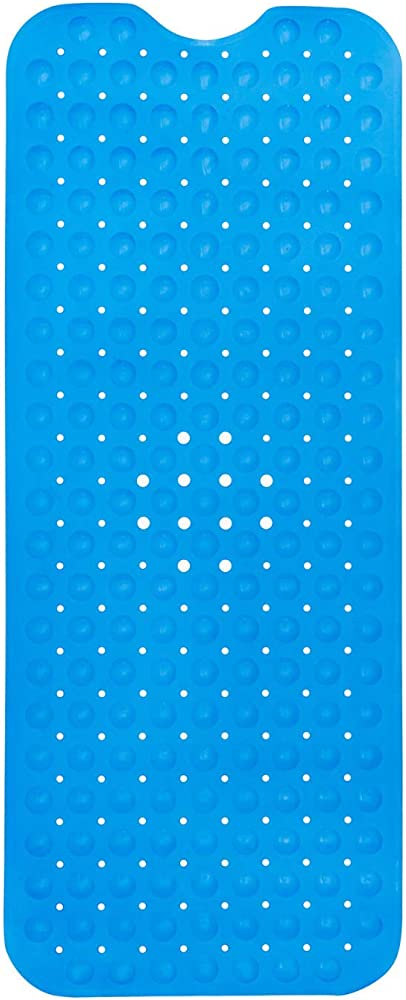ENKOSI Bath Mat - Large Non Slip Bathtub & Shower Mat - Extra Long 40 x 16 Inch Bathroom Mats for Tub Nonslip Anti Slip Bathmats (40x16 Sky Blue 1-Pack)