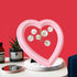Heart Makeup Mirror Heart Mirror Cosmetic Mirror Wall Desktop Mirror Bedroom Mirror Gift for Women (Light Pink)