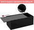 Kamehame Tissue Box Cover Rectangle Acrylic Tissue Holder 10.2x5.5x3.9 Inch Black Dryer Sheet Holder Container Tissue Dispenser for Home Bathroom Kitchen and Office