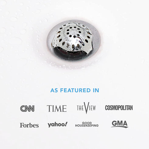 SinkShroom Ultra Revolutionary Bathroom Sink Drain Protector, Stainless Steel