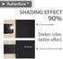 Rutterllow Blackout Curtains for Bedroom, Thermal Insulated Room Darkening Curtains 2 Panels for Living Room, Grommet Top (38x45 Inch, Black)
