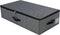 AMJ 29.5" 15" 6.7", Rigid Under Bed Garment Storage Bins, Folding & Washable, Soft Zip Lid, Black Gray