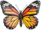 Bits and Pieces - Metal Monarch Butterfly Wall Art - Decorative Hanging Wall Sculpture for Your Home
