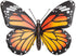 Bits and Pieces - Metal Monarch Butterfly Wall Art - Decorative Hanging Wall Sculpture for Your Home