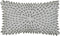 KINGROSE 3D Flower Home Decorative Accent Throw Pillow Case Artistic Cushion Cover for Sofa Couch Chair 12 x 20 Inches Solid Suede Silver Grey