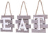 Eat Signs Kitchen Decor,Rustic Kitchen Sign,Farmhouse Kitchen Wall Art,Dining Room Wall Decor,Kitchen Letters Decor,Brown/White, 24*7.8inch
