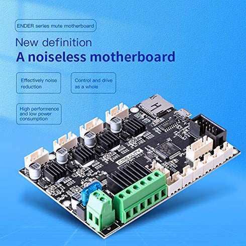 Offical Creality New Upgrade Motherboard Silent Mainboard V4.2.7 for Ender 3 V2 Customized and Non-Standard Matching,Ender 3 V2 Silent Mother Board