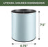 Bartnelli Extra Large Stainless Steel Kitchen Utensil Holder - 360° Rotating Utensil Caddy - Weighted Base for Stability - Utensil Countertop Organizer Crock With Removable Divider for Easy Cleaning (Blue Velvet)