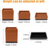 Ronyme Bed Risers or Adjustable Furniture Risers -8, 5 or 3 Inches Stackable Heavy Duty Risers for Soft,Bed,Table and Chair Supports up to 1300 lbs (4 Pack,Brown)