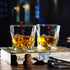 Bavel Whiskey Glasses - 10 OZ Premium Shaped Scotch Glasses set of 4,Glassware Set,Tumblers for Drinking Bourbon whiskey, Cognac, Irish Whisky,Vintage Elegant whiskey glass