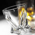 LUXU Whiskey Glasses(Set of 4)-10 oz Twisted Scotch Glasses,Premium Old Fashioned Glasses,Clear Crystal Bourbon Rock Glasses,Large Bar Glasses,Unique Glassware Tumblers for Cocktails