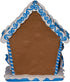Kurt Adler 8" White and Blue Festive Hanukkah Gingerbread LED House Tabletop Decor