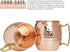 Kitchen Science Moscow Mule Copper Mugs Set of 4 (16oz) w/ 4 Straws & 1 Jigger | 100% Pure Copper Cups, Tarnish-Resistant Food Grade Lacquered Finish, Ergonomic Handle (No Rivet) w/ Solid Grip