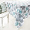 HomeyHo Leaves Print Fabric Table Cloths 55x70 Kitchen Rectangle Pattern Floral Protective Tablecloth for Dining Table Dust Cover Washable Easy Clean, 55 x 70 Inch