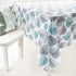 HomeyHo Leaves Print Fabric Table Cloths 55x70 Kitchen Rectangle Pattern Floral Protective Tablecloth for Dining Table Dust Cover Washable Easy Clean, 55 x 70 Inch