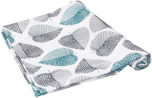 HomeyHo Leaves Print Fabric Table Cloths 55x70 Kitchen Rectangle Pattern Floral Protective Tablecloth for Dining Table Dust Cover Washable Easy Clean, 55 x 70 Inch