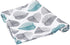 HomeyHo Leaves Print Fabric Table Cloths 55x70 Kitchen Rectangle Pattern Floral Protective Tablecloth for Dining Table Dust Cover Washable Easy Clean, 55 x 70 Inch