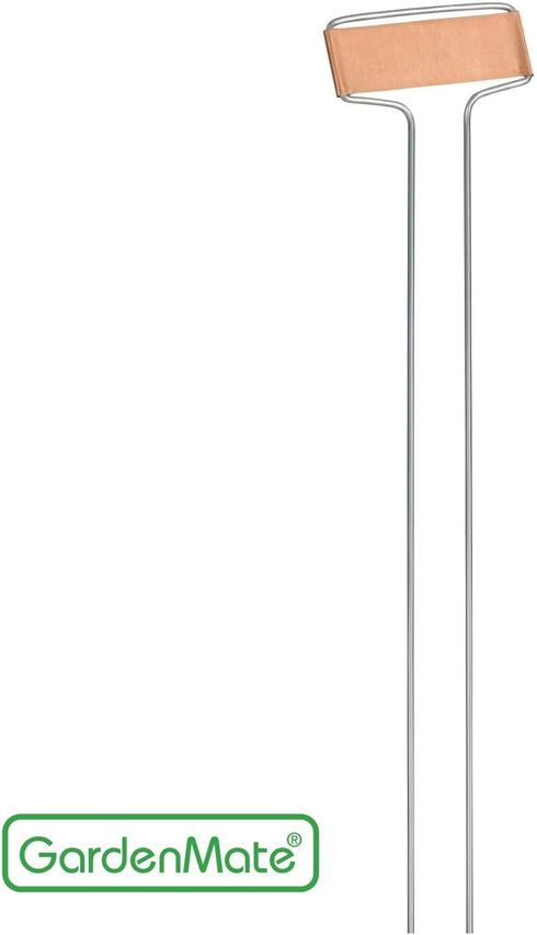 GardenMate 25-Pack Weatherproof Banner Copper Metal Plant Labels, Height 10.5", Label Area 2.5'' x 7/8''