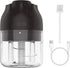 Electric Mini Garlic Chopper,Portable Wireless Onion Masher With Type-C Rechargeable,250ML Food Chopper Mincer With 3 Blades For Garlic/Fruits/Vegetables/Onions/Nuts/Pepper/Ginger/Salad (Black)