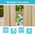RYB HOME Outdoor Patio Curtains - Blackout Waterproof Porch Curtains & Drapes Privacy Protect Sunight Block for Pavilion Pergola Porch Canopy, 1 Panel, W 52 x L 84 inch, Cream Beige