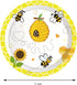 Bee Themed Party Supplies,Bee Party Tableware Set for Kids Girls Honey Butterfly Birthday Decorations, Includes Plates Cups Napkins Straws Utensils Serves 16 Guests