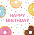 Anor Wishlife Donut Party Supplies,Donut Grow Up Party SuppliesServes 16Includes Donut Paper Plates,Cups,Napkins and Straw for Donut Party, Donut Grow Up Party, Hawaiian Party,1st Birthday,Baby Shower,Picnic,Thanksgiving,Christmas and Happy New Year(113Pc