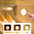 Warm White / Cold White Touch Night Lights, USB Rechargeable LED Cabinet Light, Stick On Anywhere Closet Light for Bathroom, Bedroom and Counter, Dimmable, 2 Pieces