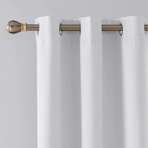 Deconovo Room Darken Curtain Thermal Insulated Blackout Drape Grommet Curtain for Living Room Star White 42x63 Inch 1 Panel