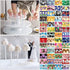 TAIHUIMY 360Pcs 6inch Lollipop Sticks, Cake Pop Lollipops, Chocolates and Cookies Bag Set Including 120 Parcel Bags, 120 Papery Treat Sticks, 120 Gold Twist Ties