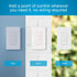 Lutron 3-Button with Raise/Lower Pico Remote for Caseta Wireless Smart Lighting Dimmer Switch, PJ2-3BRL-WH-L01R, White