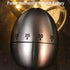 Kitchen Egg Timers for Boiling Eggs?Cute Manual Stainless Steel Metal Mechanical Visual Countdown for Cooking Timer with Loud Alarm?for School, Learning, Projects, and Exercise