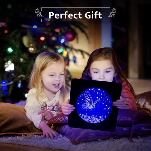 Flapping Butterfly Night Light Christmas Gifts for Kids Teenage Girls TOOGE Night Lights for Kids Room Girls Bedroom Funny Unique Kids Christmas Gifts for Girls Women