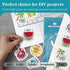 MECOLOUR Premium Printable Vinyl Sticker Paper for Cricut Glossy White 20 Sheets Waterproof, Dries Quickly Vivid Colors- Tear Resistant - for Any Inkjet & Laser Printer