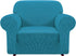 iCOVER Chair Sofa Slipcover, One Piece High Stretch Armchair Couch Cover, Machine Washable Spandex Jacquard Fabric, Bottom Elastic Easy to Install, Non-Slip Furniture Protector,Peacock Blue