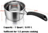 P&P CHEF 1 Quart Saucepan, Stainless Steel Saucepan with Lid, Small Sauce for Home Kitchen Restaurant Cooking, Easy Clean and Dishwasher Safe