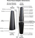 Vacuum Hose Adapter Kit and Cone Reducers 8 Attachments Fits 7/8 in to 1 3/4 in Includes 1 Rubber Reducer
