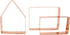 Bake Your Own Small Gingerbread House Kit 3 Piece Copper Christmas Cookie Cutter Set by The Fussy Pup